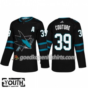 San Jose Sharks Logan Couture 39 Adidas 2018-2019 Alternate Authentic Shirt - Kinderen